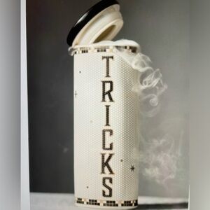 ❤️ ANTHROPOLOGIE BISTRO 24K TILE CANISTER TRICKS NEW